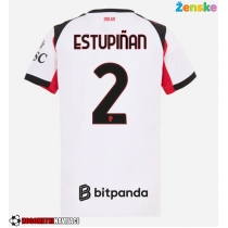 Ženske Nogometnih dresov AC Milan Pervis Estupinan #2 Gostujoči 2025-26 Kratki rokavi